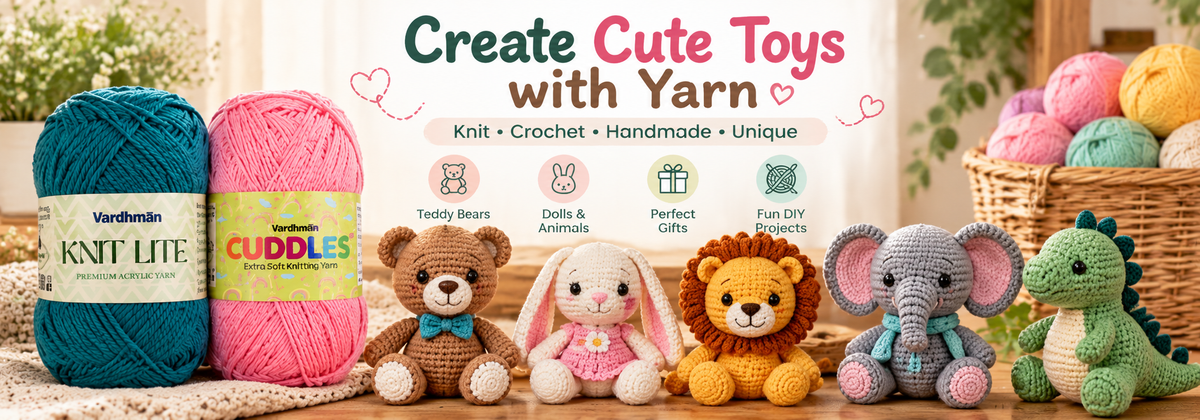How to Make Cute Toys with Yarn | Knitting & Crochet