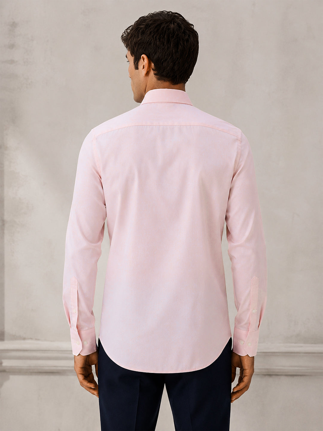 Berkeley Men's Regular 100% Cotton Formal Solid Shirt Pink