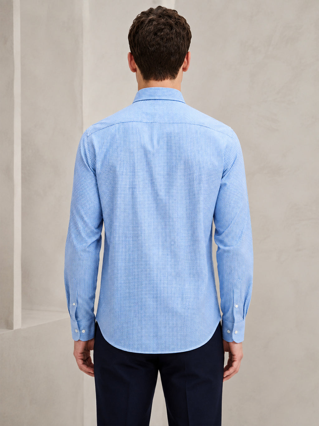 Berkeley Men's 100% Cotton Yarn Dyed Regular Formal Check Shirt