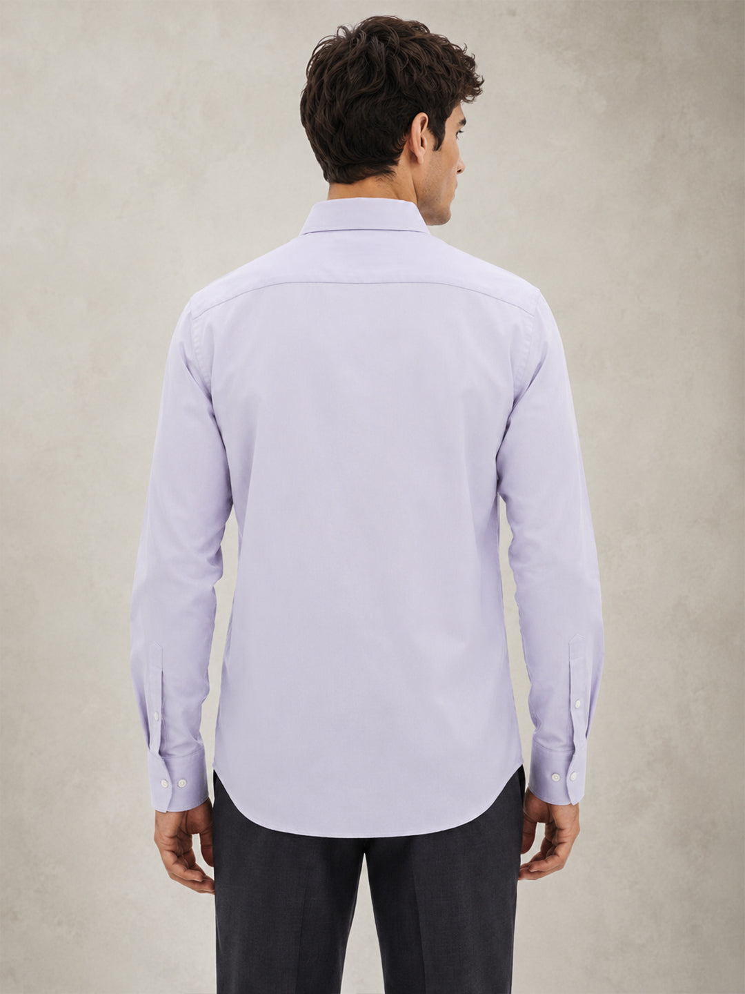 Berkeley Men's Regular 100% Cotton Formal Solid Shirt Lavender
