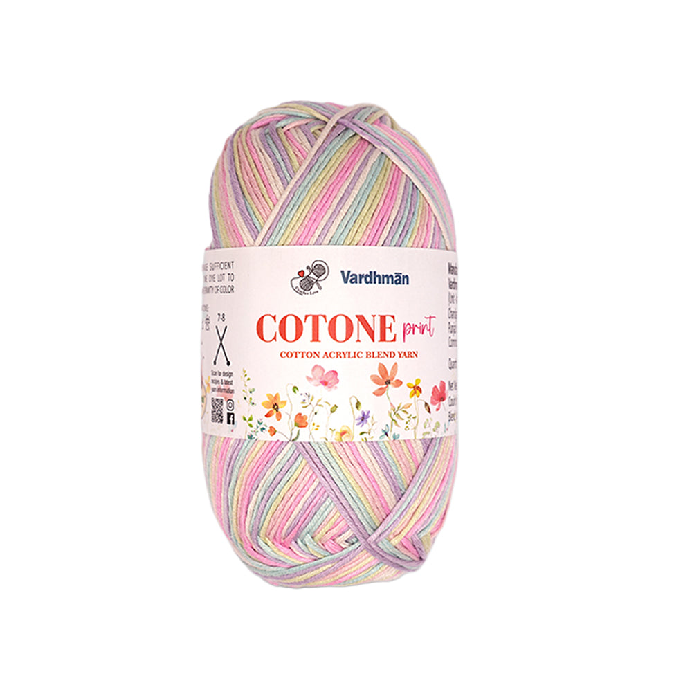 Cotone Print Cotton Acrylic Blend Yarn