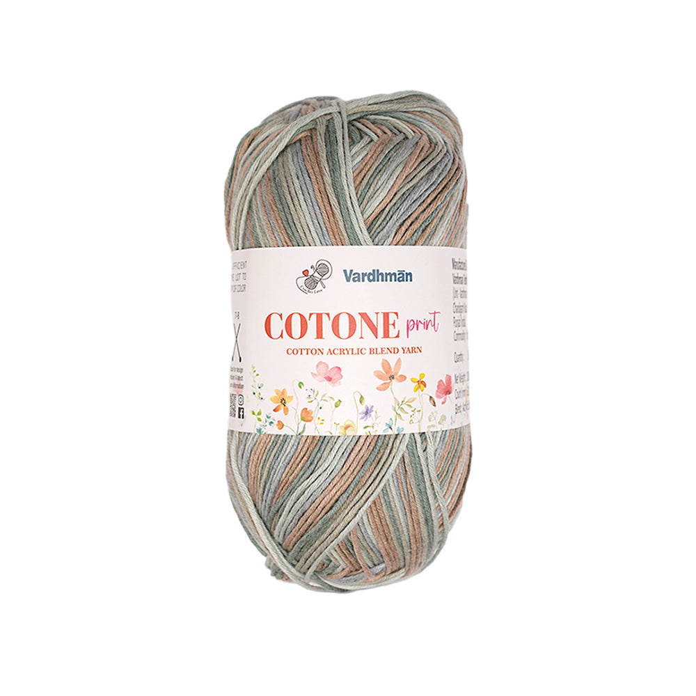 Cotone Print Cotton Acrylic Blend Yarn