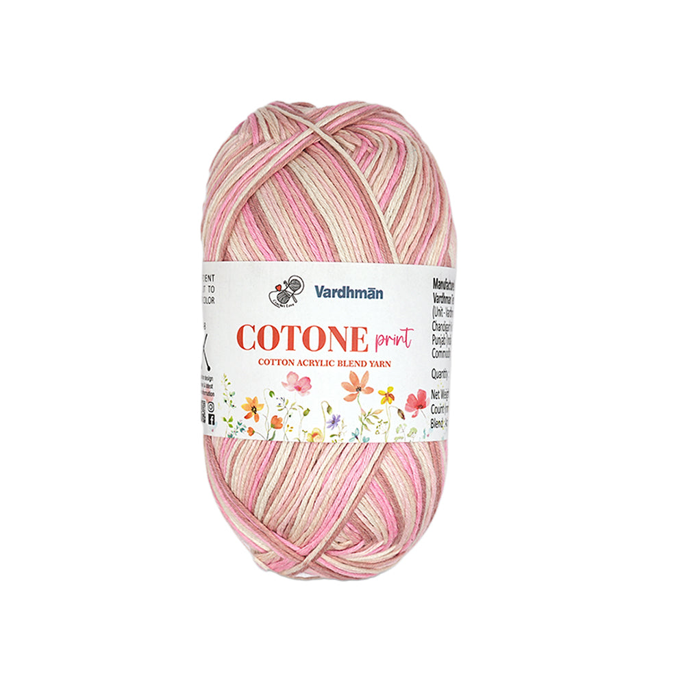 Cotone Print Cotton Acrylic Blend Yarn