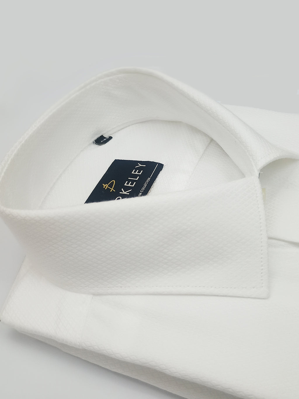 Berkeley 100% Cotton Regular White Formal Shirt For Men