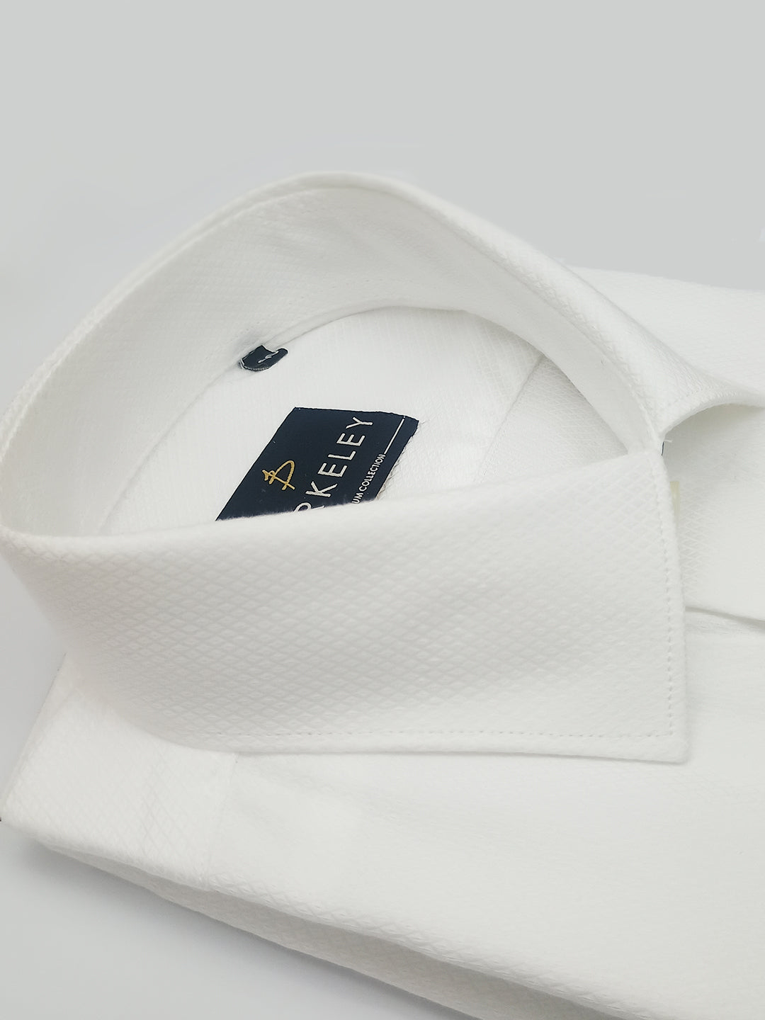 Berkeley 100% Cotton Regular White Formal Shirt For Men