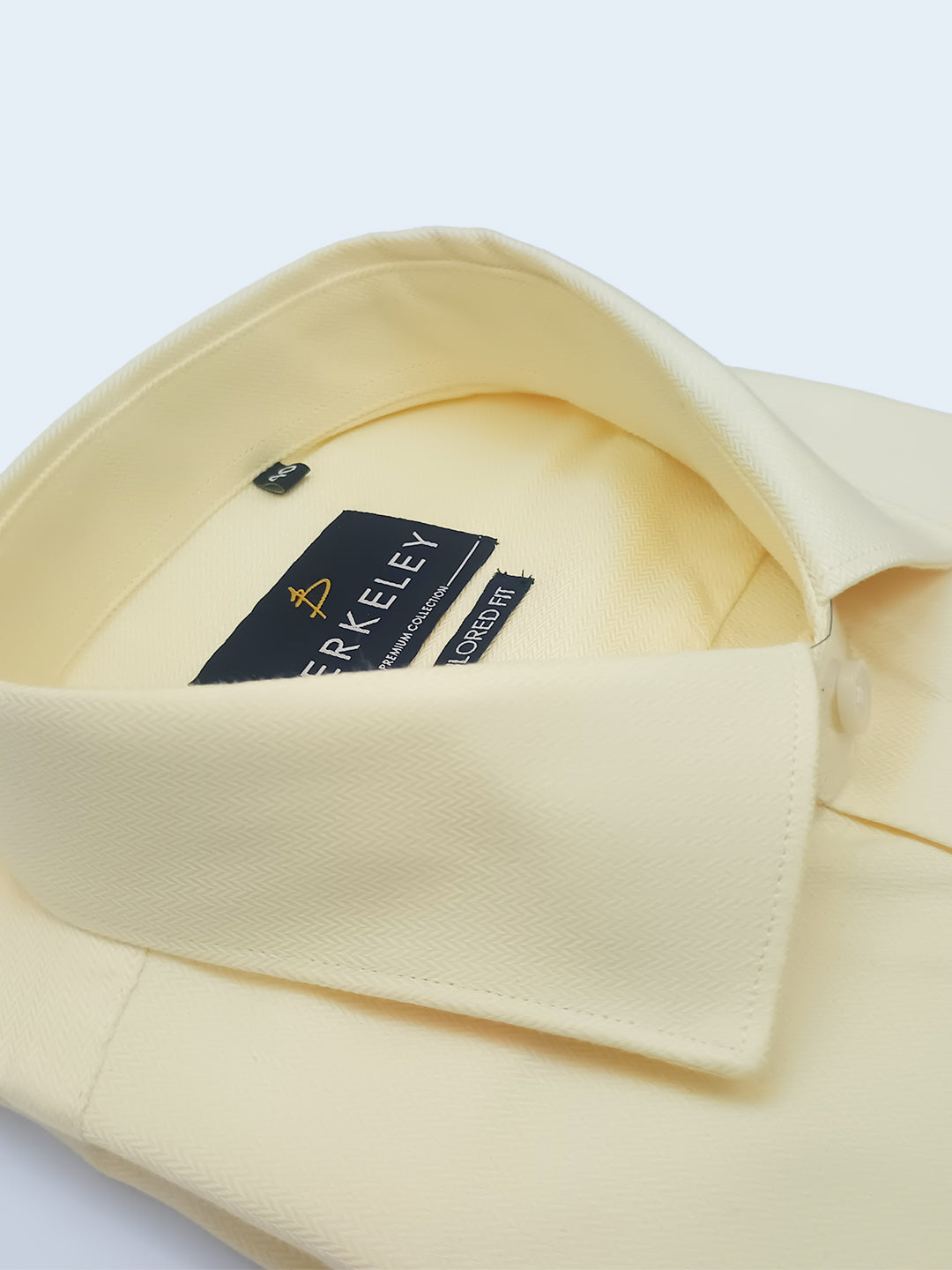 Berkeley Men's Regular 100% Cotton Formal Solid Shirt Yellow