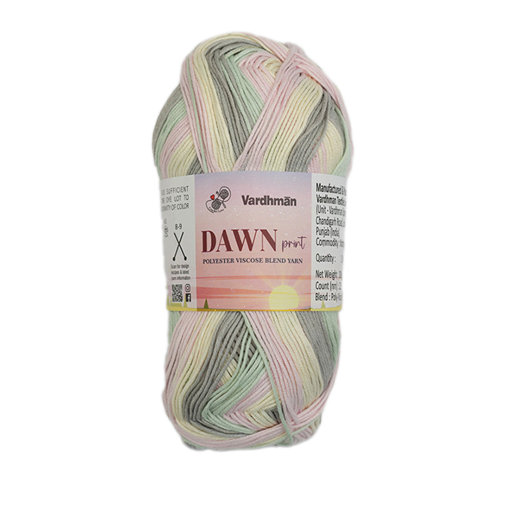 Dawn Print Polyster Viscose Blend Yarn