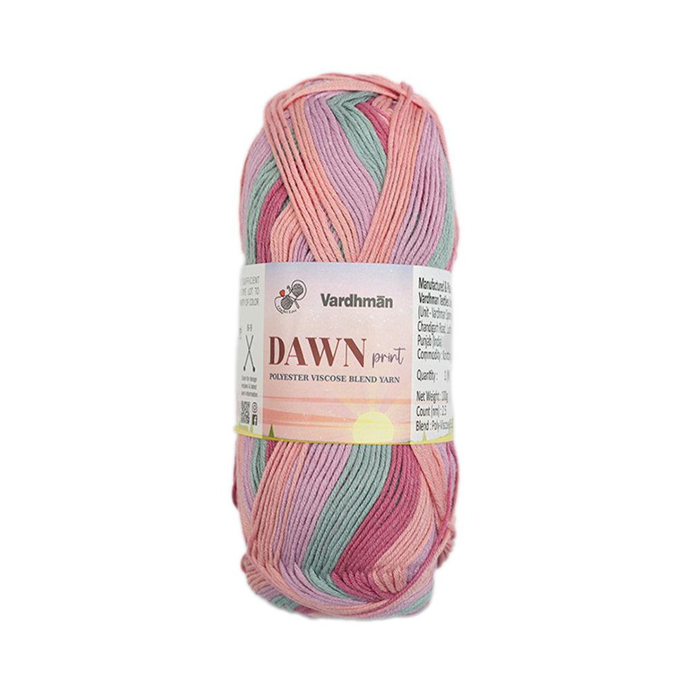 Dawn Print Polyster Viscose Blend Yarn