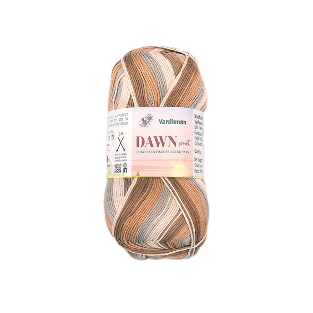 Dawn Print Polyster Viscose Blend Yarn