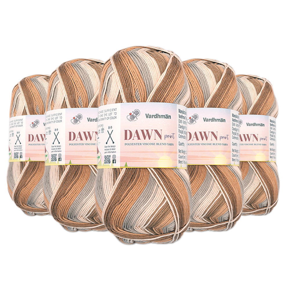 Dawn Print Polyster Viscose Blend Yarn