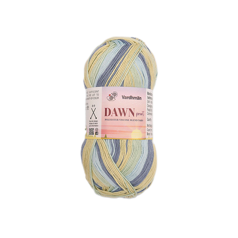 Dawn Print Polyster Viscose Blend Yarn
