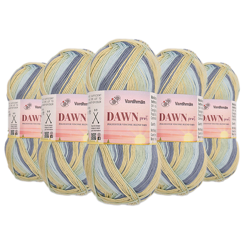 Dawn Print Polyster Viscose Blend Yarn