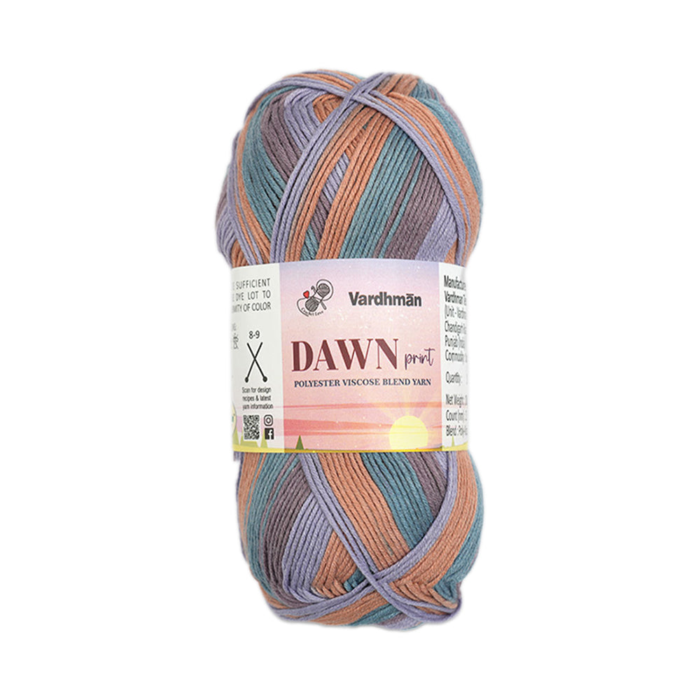 Dawn Print Polyster Viscose Blend Yarn