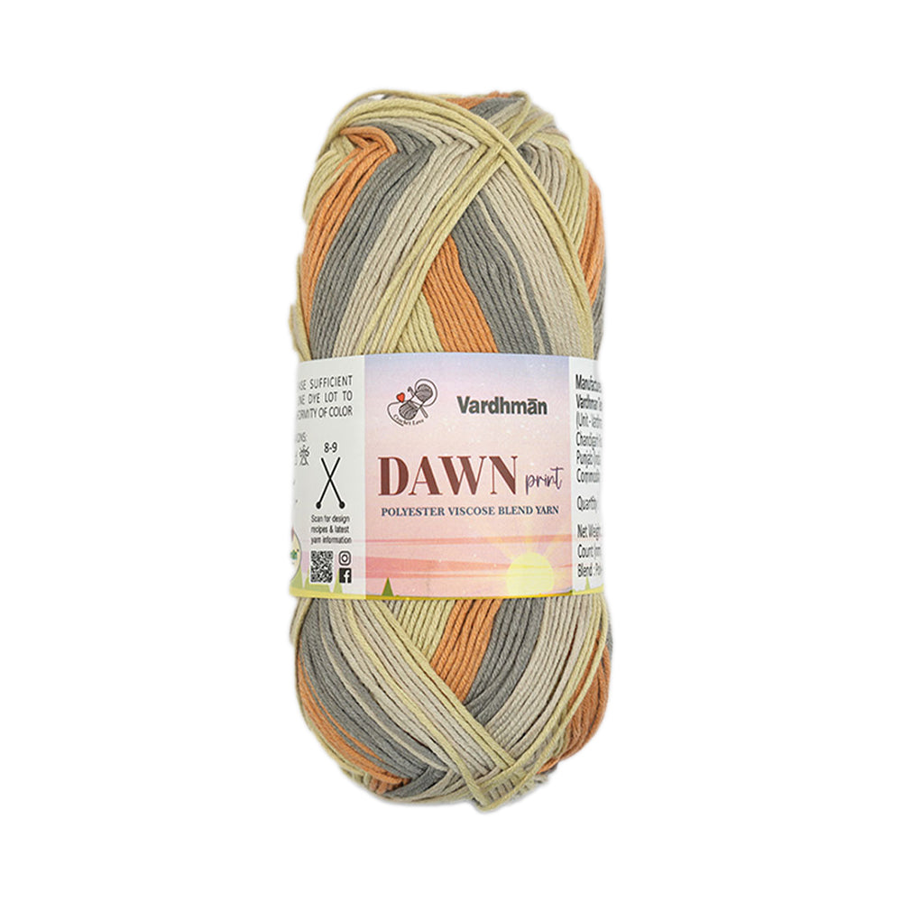 Dawn Print Polyster Viscose Blend Yarn
