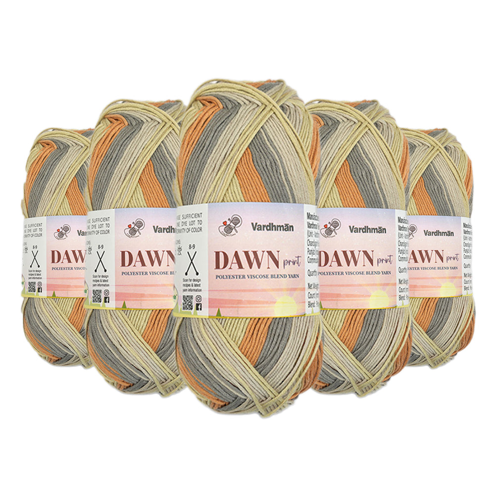 Dawn Print Polyster Viscose Blend Yarn