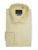 Berkeley Men's Regular 100% Cotton Formal Solid Shirt Yellow