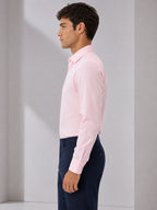 Berkeley Men's Regular 100% Cotton Formal Solid Shirt Pink
