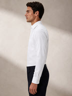Berkeley 100% Cotton Regular White Formal Shirt For Men