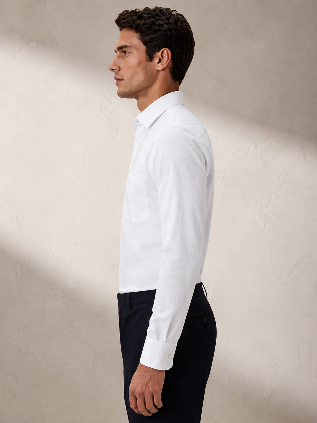 Berkeley 100% Cotton Regular White Formal Shirt For Men