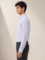Berkeley Men's Regular 100% Cotton Formal Solid Shirt Lavender