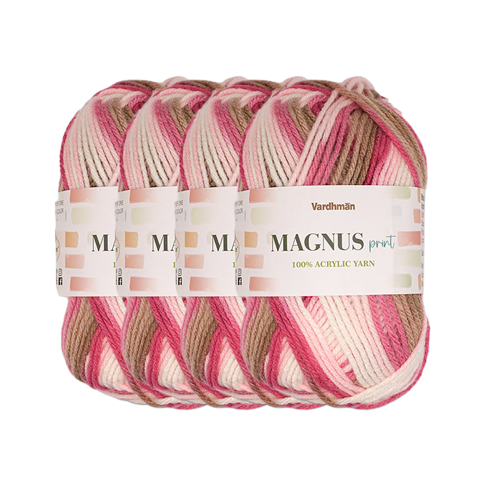 Magnus Print Acrylic Knitting Yarn
