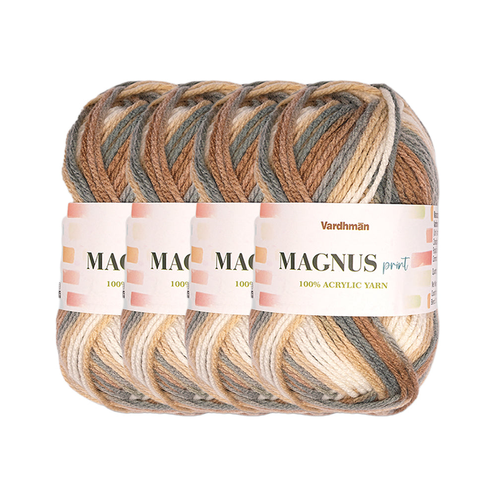 Magnus Print Acrylic Knitting Yarn
