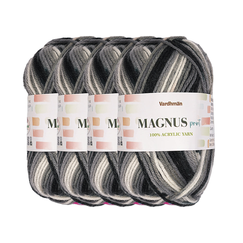 Magnus Print Acrylic Knitting Yarn