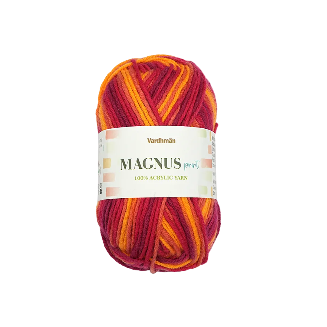 Magnus Print Acrylic Knitting Yarn