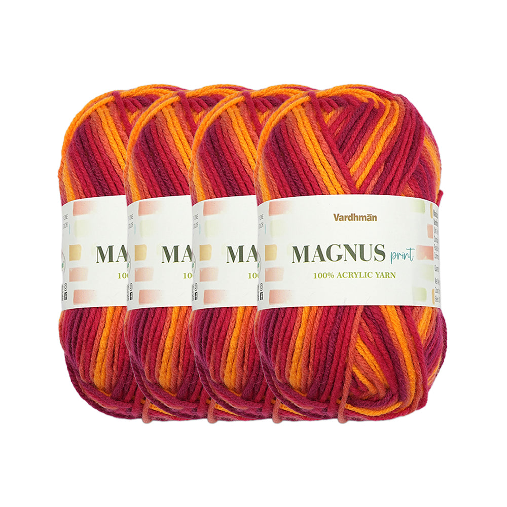 Magnus Print Acrylic Knitting Yarn