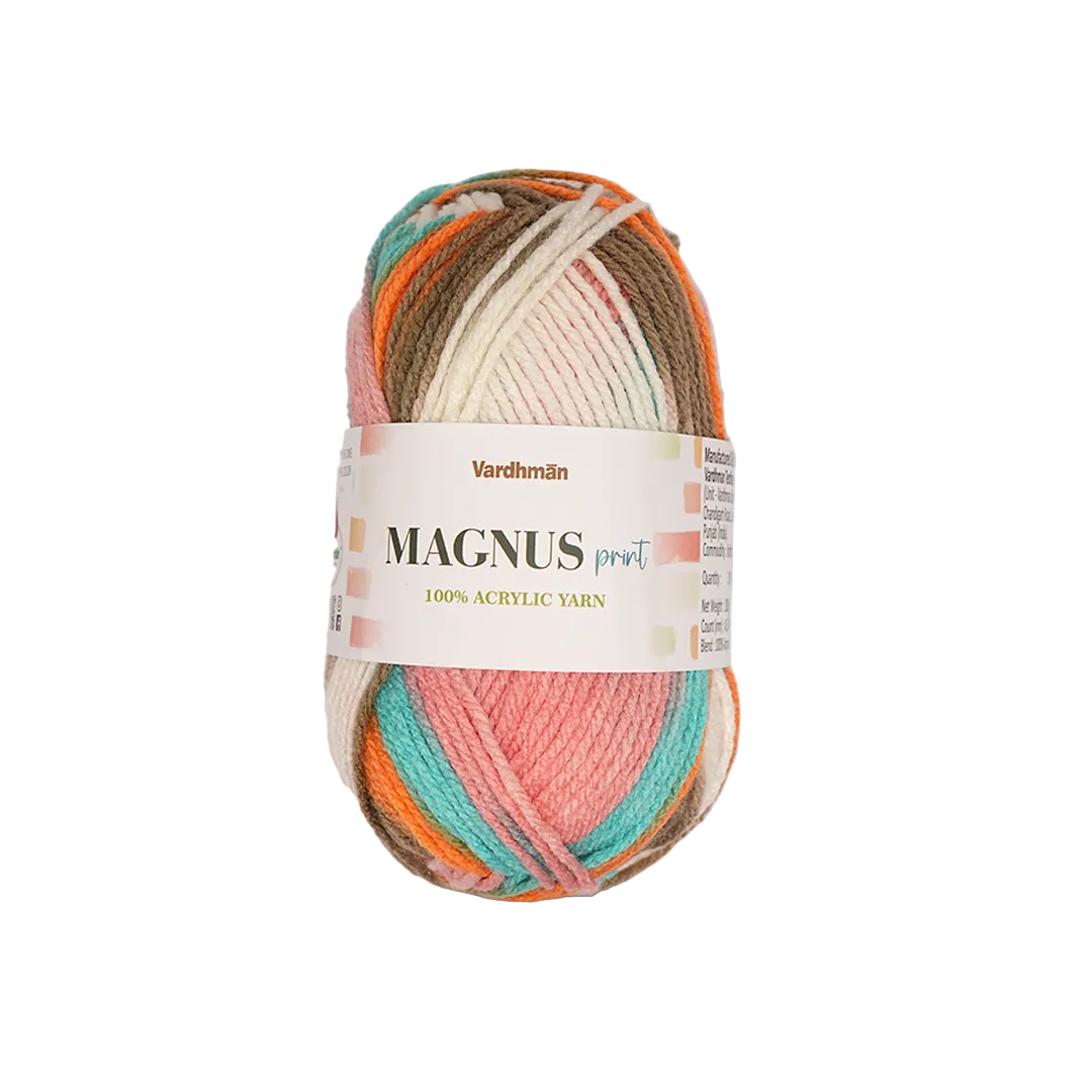 Magnus Print Acrylic Knitting Yarn