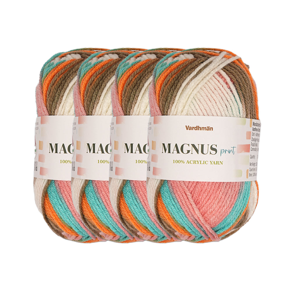 Magnus Print Acrylic Knitting Yarn