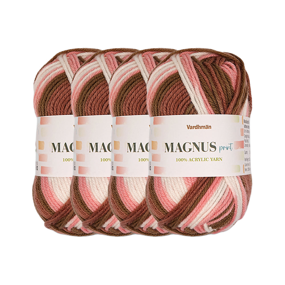 Magnus Print Acrylic Knitting Yarn