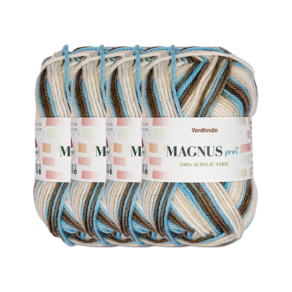 Magnus Print Acrylic Knitting Yarn