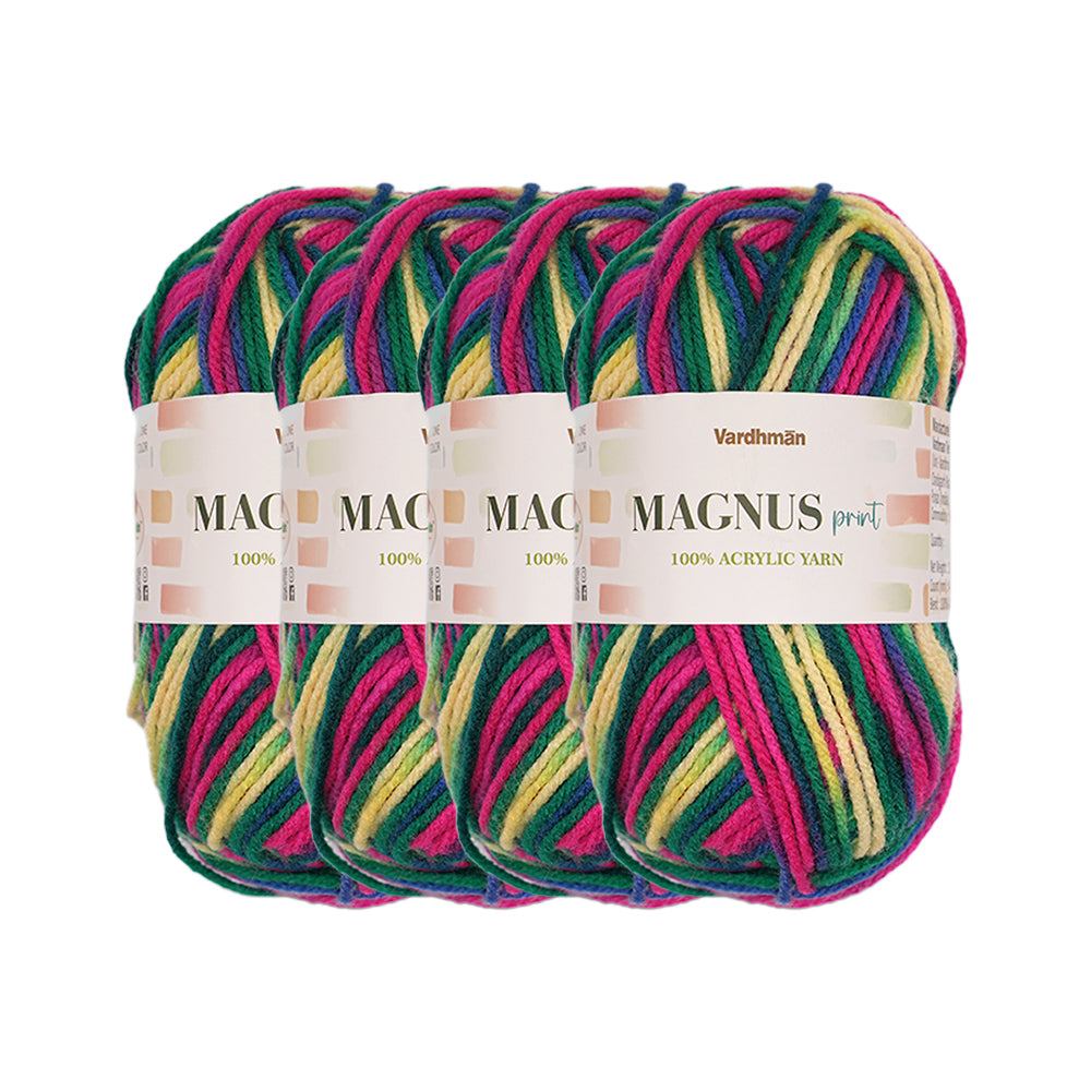 Magnus Print Acrylic Knitting Yarn