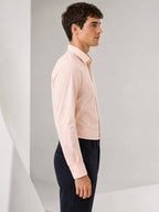 Berkeley Men's Regular 100% Cotton Formal Solid Shirt Peach
