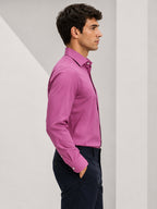 Berkeley Men's Regular 100% Cotton Formal Solid Shirt Rose