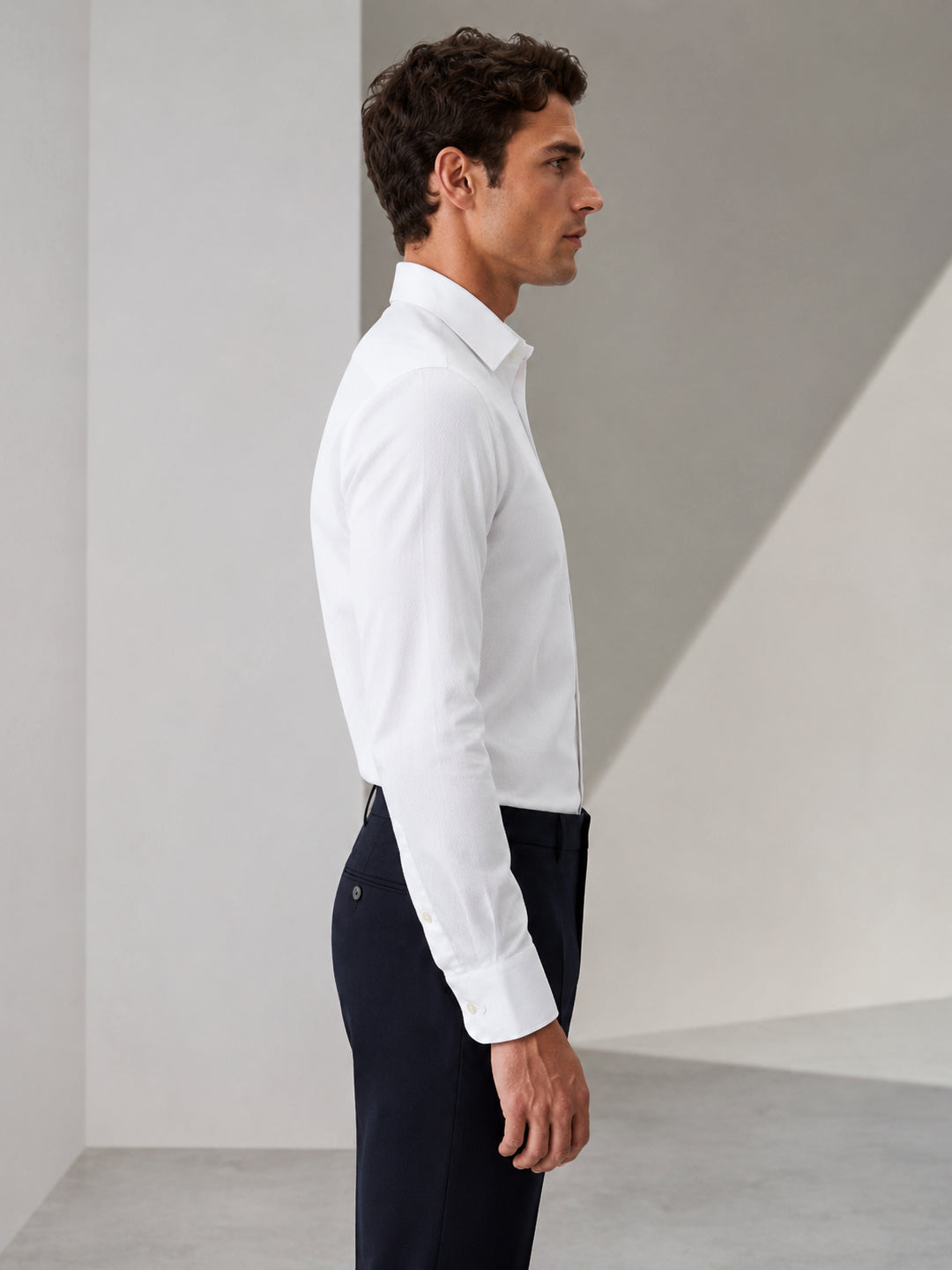 Berkeley 100% Cotton Regular White Formal Shirt For Men