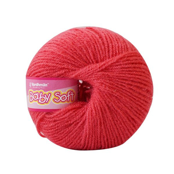 Baby Soft Yarn Wool - Light Red (Shade: BB019) • SamratMegaStore